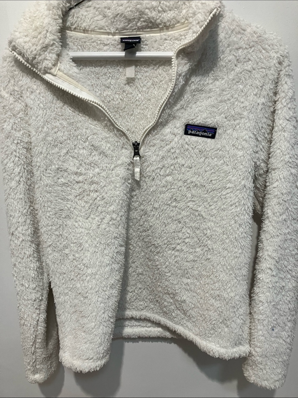 Patagonia Cream Half-Zip Sherpa Pullover